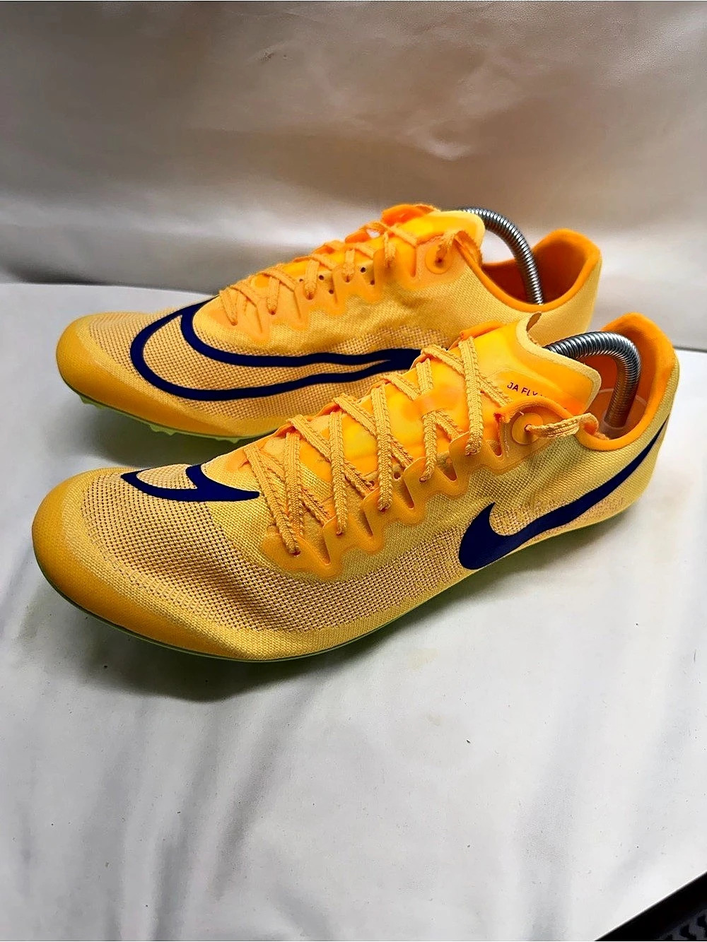 Nike Zoom Ja Fly 4 Track Spikes Yellow & Blue US 11